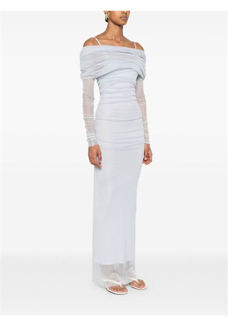 Light blue silk veiled maxi dress Christopher Esber - women CHRISTOPHER ESBER | 24013144MST